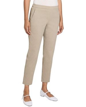 Theory Treeca Pull On Linen-Blend Pant - Natural