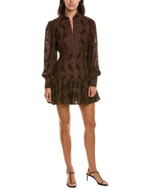 Bardot Remy Lace Mini Dress - Brown