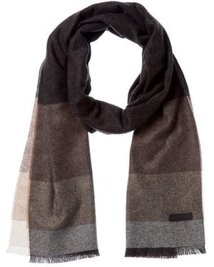 Bruno Magli Silk & Cashmere-Blend Scarf - Black