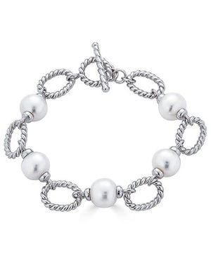 Belpearl 10Mm Pearl Toggle Bracelet - White