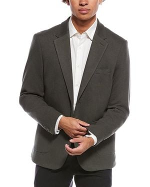 Report Collection Pique Knit Sportcoat - Gray