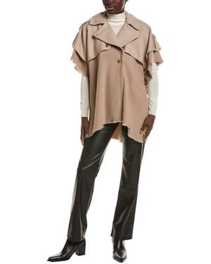 Rag & Bone Trench Wool Poncho - Natural
