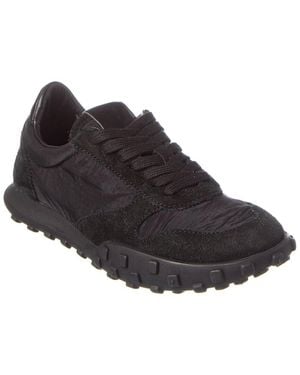 Jil Sander Nylon & Suede Sneaker - Black