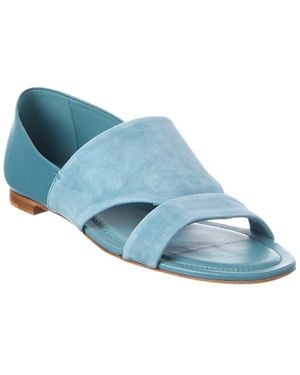 Tod's Leather & Suede Sandal - Blue