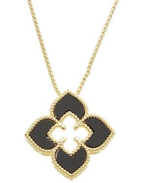 Juvell 18K Onyx Necklace - Metallic