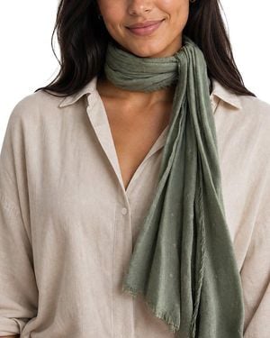 Blue Pacific Vintage Stars Cashmere-Blend Neckerchief - Multicolor