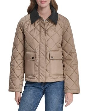 DKNY Quilted Barn Jacket - Natural