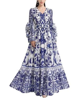 MIRA RICHI Maxi Dress - Blue
