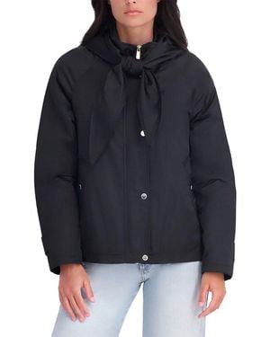 Kensie Luxe Satin Jacket - Black