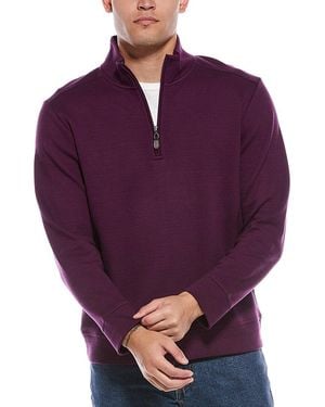 Tommy Bahama 1/2-Zip Mock Neck Pullover - Purple