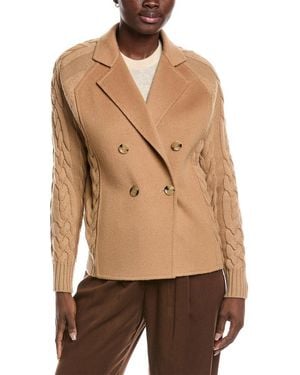 Max Mara Micio Wool & Cashmere-Blend Jacket - Natural