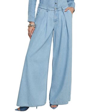 L'Agence Hayes Low-Rise Palazzo Pant - Blue