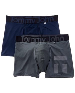 Tommy John 2Pk 360 Sport Hammock Pouch Boxer Brief - Blue