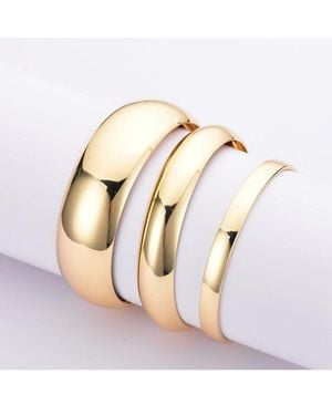 Adornia Plated 3-Bangle Bracelet Set - White
