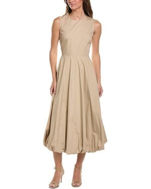 Kenneth Cole Bubble Hem Midi Dress - Natural