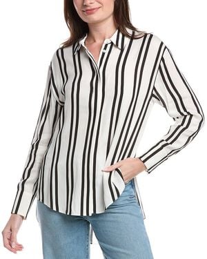 Alice + Olivia Dimitra Oversized High-Low Shirt - Multicolour