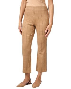 ecru Prince Stretch Crop Flare Pant - Natural