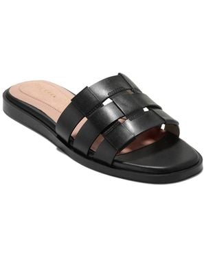 Cole Haan Go-To Ensley Leather Slide Sandal - Black