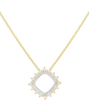 Diana M. Jewels 14k 0.56 Ct. Tw. Diamond Necklace - Metallic