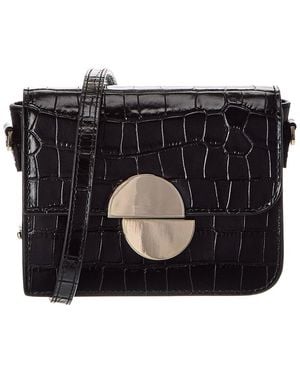 Jason Wu Mini Croc-Embossed Leather Crossbody - Black