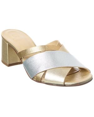 M by Bruno Magli Jana Leather Sandal - White