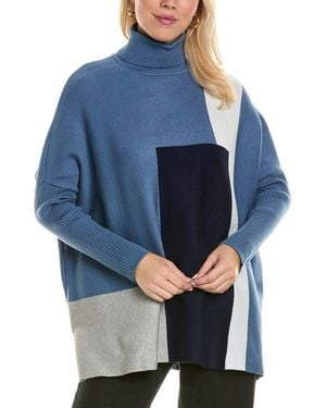 Joseph A Turtleneck Tunic Jumper - Blue