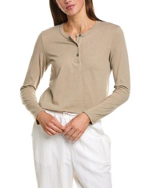 James Perse Shrunken Henley - Natural
