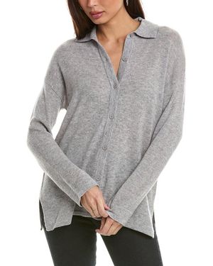 Hannah Rose Wool & Cashmere-blend Shirt - Grey