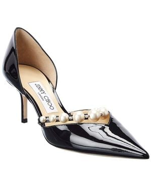 Jimmy Choo Aurelie 85 Patent Pump - Black