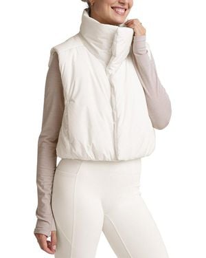 Beyond Yoga Warm Up Puffer Vest - Natural