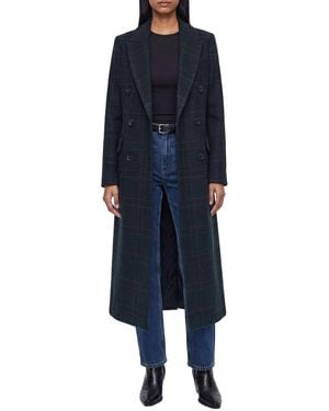 Avec Les Filles Tailored Tuxedo Coat - Blue