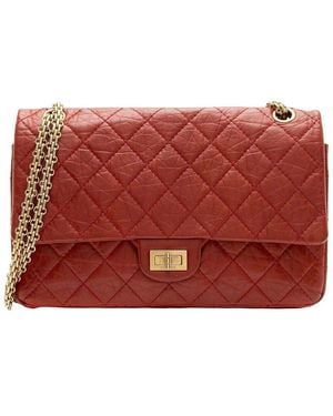CHANEL Red Calfskin Reissue 226 Double Flap Bag (authentic Pre-loved)