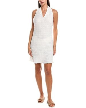 Natori Waves Mini Halter Dress - White
