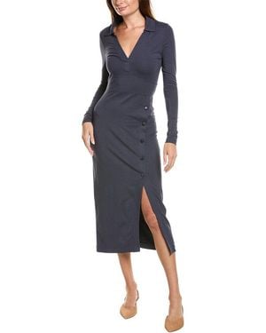 Grey State Sheath Dress - Blue