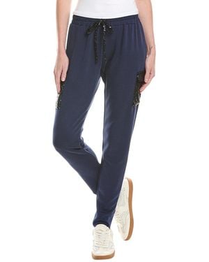 Ariella Sequin Pocket Cargo Pant - Blue