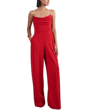 Reiss Ayla Wide Leg Jumpsuit - Red