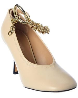 JW Anderson Chain Leather Pump - Natural
