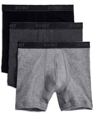 2xist 3Pk 6" Boxer Brief - Black