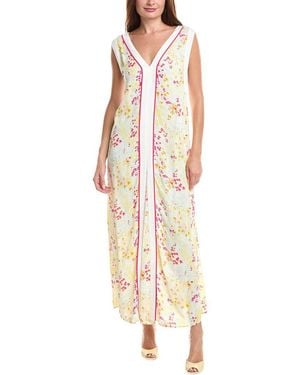 Reiss Eliza Buttercup Printed Block Maxi Dress - Metallic