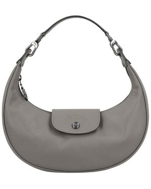 Longchamp Le Pliage Xtra Leather Shoulder Bag - Grey