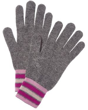 Brodie Cashmere Apres Pom Cashmere Gloves - Gray
