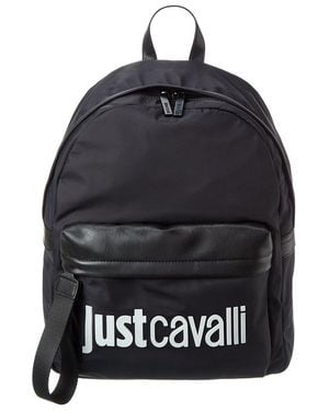 Just Cavalli Logo Backpack - Black