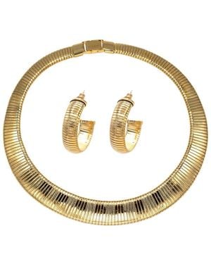Eye Candy LA Ashley Necklace & Earring Set - Metallic
