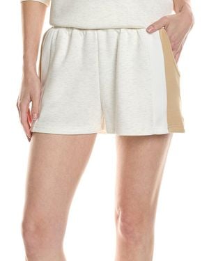 Vintage Havana Colorblocked Cloud Fleece Short - Natural