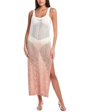 Surf Gypsy Crochet Maxi Dress - Pink