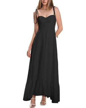 Amanda Royal Maxi Dress - Black