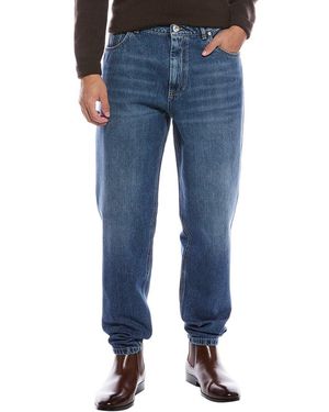 Brunello Cucinelli Medium Wash Easy Fit Jean - Blue