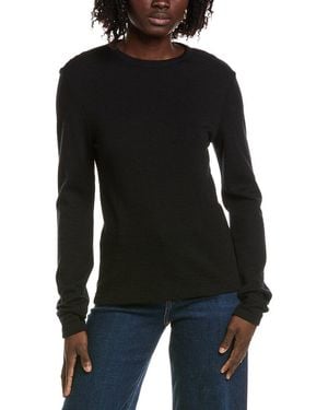 Officine Generale Officine Generale Rima Wool-Blend Top - Black