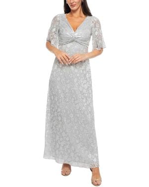 Marina Pleated Gown - Grey