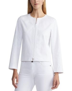 Lafayette 148 New York Plus Griffith Jacket - White